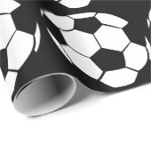 Papier Cadeau Boule de football (Coin rond)
