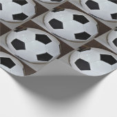 Papier Cadeau Boule de football (Coin)