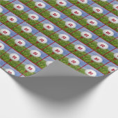 Papier Cadeau Boule de golf 80e anniversaire (Coin)