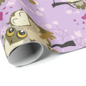 Papier Cadeau boule de luv burd'une plumes (Coin rond)
