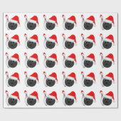 Papier Cadeau Boule de Noël et épingle (Plat)