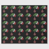 Papier Cadeau Boule de Noël Jingle Bell Strass (Plat)