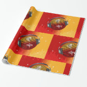 Papier Cadeau Boule Disco Étincelante (Déroulé)