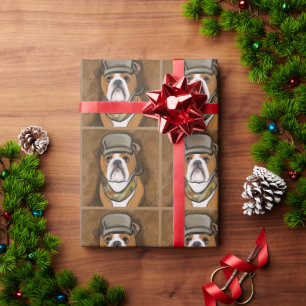 Papier Cadeau Bouledogue