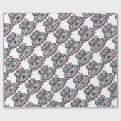 Papier Cadeau bouledogue (Plat)