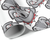 Papier Cadeau bouledogue (Coin rond)