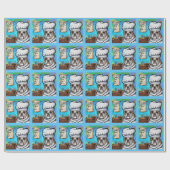 Papier Cadeau Bouledogue (Plat)