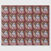 Papier Cadeau Bouledogue (Plat)