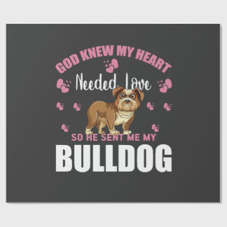 PAPIER CADEAU BOULEDOGUE