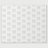 Papier Cadeau Bouledogue Anglais (Plat)