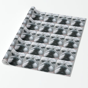 Papier Cadeau Bouledogue de l'anglais du chien 118