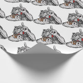 Papier Cadeau bouledogue du football (Coin)