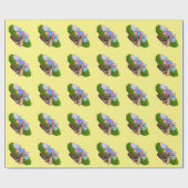 Papier Cadeau Bouledogue français Joyeuses Pâques Bouledogue fra (Plat)