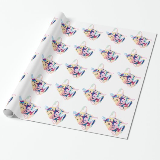 Papier cadeau Bouledogues Français (Déroulé)
