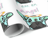 Papier cadeau Bouledogues français (Coin rond)