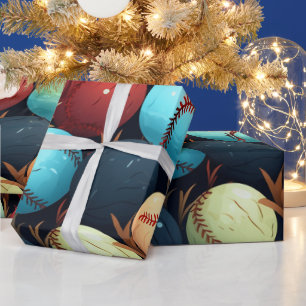 Papier Cadeau Boules de base multicolores