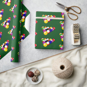 Papier Cadeau Boules de billard