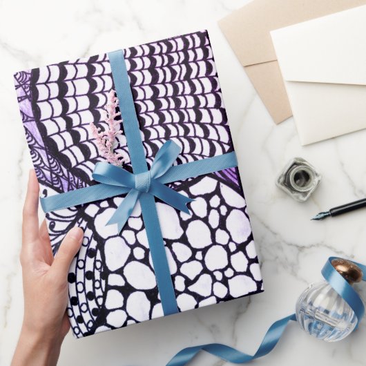 Papier Cadeau Boules de design à carreaux pour cadeaux Hanoukka (Cadeaux)