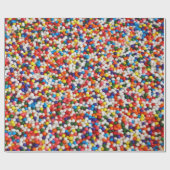 Papier Cadeau Boules de sucrerie (Plat)