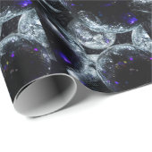 Papier Cadeau Boules Disco : Atmosphère Fête (Coin rond)