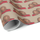 Papier Cadeau Boulettes de viande Marinara Sauce Nourriture ital (Coin rond)