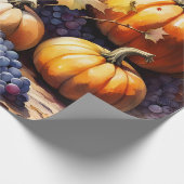 Papier Cadeau Bounty d'automne, citrouille, Miel de raisins (Coin)
