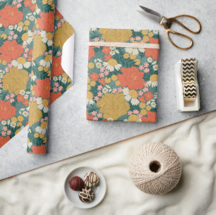 Papier Cadeau Bouquet de Fleurs