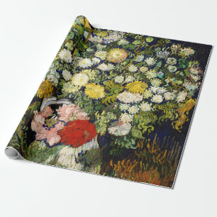 Papier Cadeau Bouquet de fleurs dans un vase par Vincent Van Gog