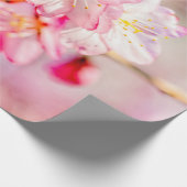 Papier Cadeau Bouquet De Fleurs De Sakura Rose (Coin)