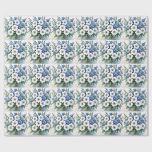 Papier Cadeau Bouquet de fleurs Elégante aquarelle