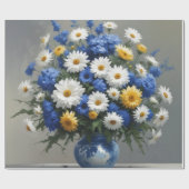 Papier Cadeau Bouquet de fleurs Elégante aquarelle (Plat)