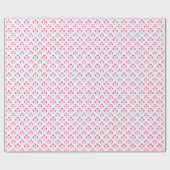 Papier Cadeau Bouquet de fleurs rose (Plat)
