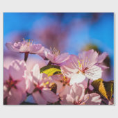 Papier Cadeau Bouquet De Fleurs Sakura (Plat)