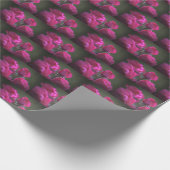 Papier Cadeau Bouquet de roses roses (Coin)