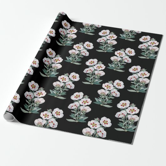 Papier Cadeau Bouquet floral (Déroulé)