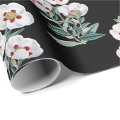 Papier Cadeau Bouquet floral (Coin rond)