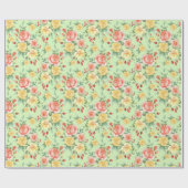 Papier Cadeau Bouquet floral (Plat)