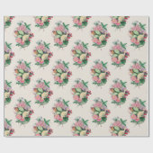 Papier Cadeau Bouquet floral (Plat)
