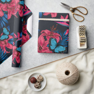 Papier Cadeau Bouquet tropical