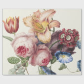 Papier Cadeau Bouquet vintage (Plat)