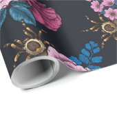 Papier Cadeau Bouquets et tarantula 2 (Coin rond)