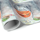 Papier Cadeau Bourbon et fumée (Coin rond)