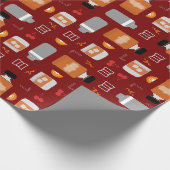 Papier Cadeau Bourbon Whiskey Motif (Coin)