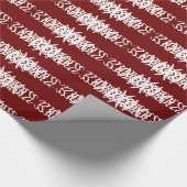 Papier Cadeau Bourgogne avec blanc (Coin)