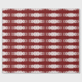 Papier Cadeau Bourgogne avec blanc (Plat)