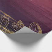 Papier Cadeau Bourgogne et or (Coin)