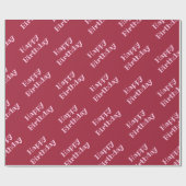 Papier Cadeau Bourgogne vif (Plat)