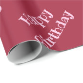 Papier Cadeau Bourgogne vif (Coin rond)