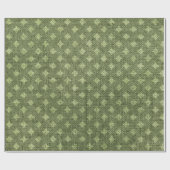 Papier Cadeau Bourse de Noël verte (Plat)