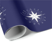 Papier Cadeau boussole (Coin rond)